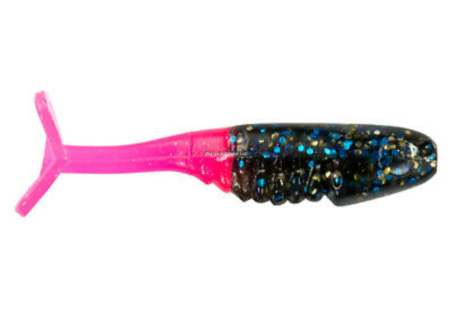  Bobby Garland Itty Bit Slab Slay'R Soft Plastic Crappie  Fishing Lure, Accessories for Freshwater Fishing, 1.25, Pack of 20, Black  Hot Pink : Sports & Outdoors